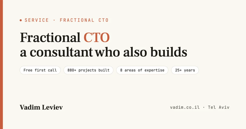Fractional CTO for Startups and Growing Businesses